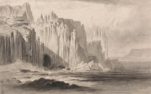 カポサンアンジェロ、アマルフィ 作： Edward Lear